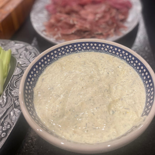 Blue Cheese Dip with a Kiss